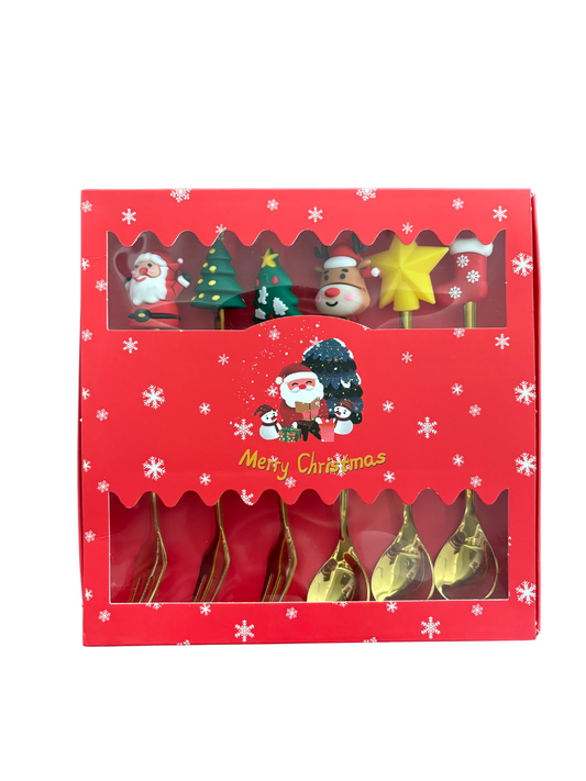 Set De Cubiertos Navideños