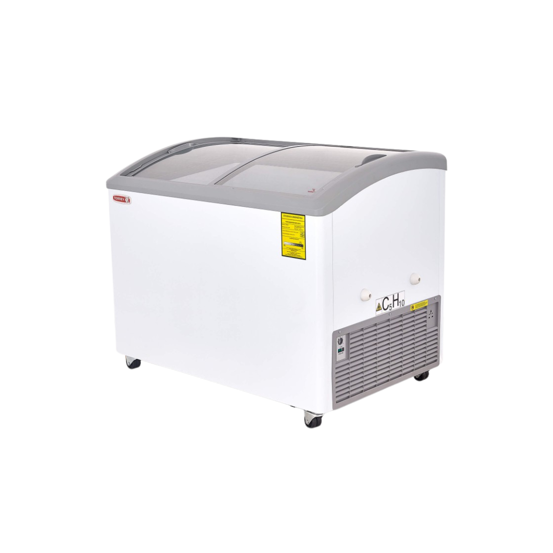 Congelador Horizontal Tapa De Cristal Curvo 11 Pies CHC-110CR