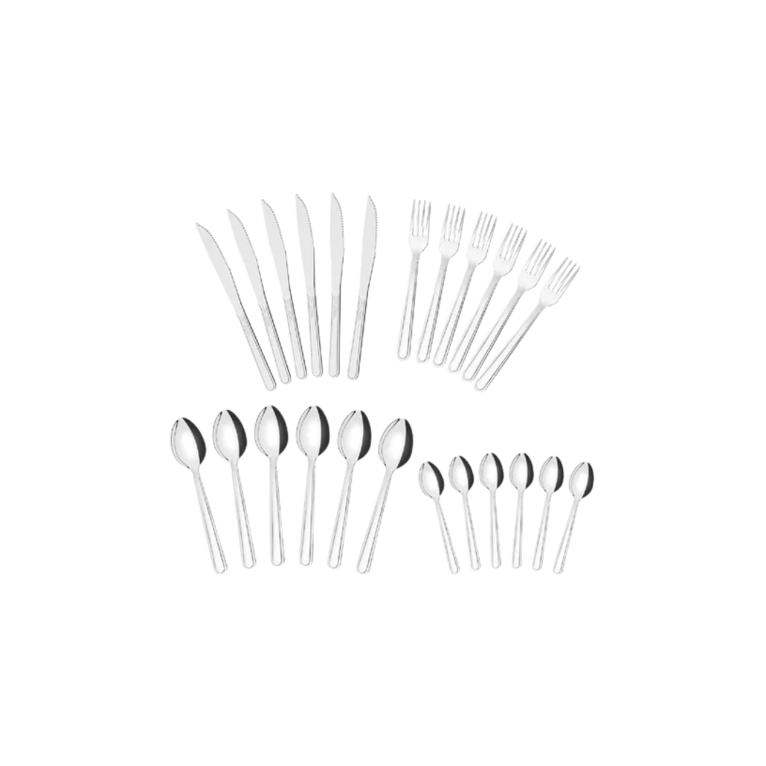 Juego De Cubiertos Buzios 24 Piezas Acero Inox Tramontina