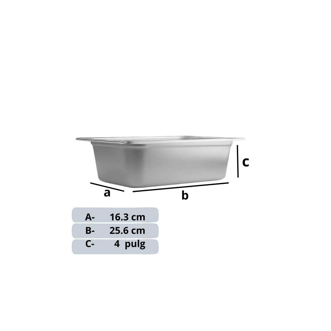 Inserto de Acero Inoxidable de un cuarto por 4"