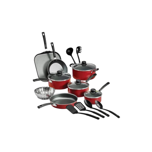 Batería de Cocina Primaware Color rojo 18 piezas Tramontina