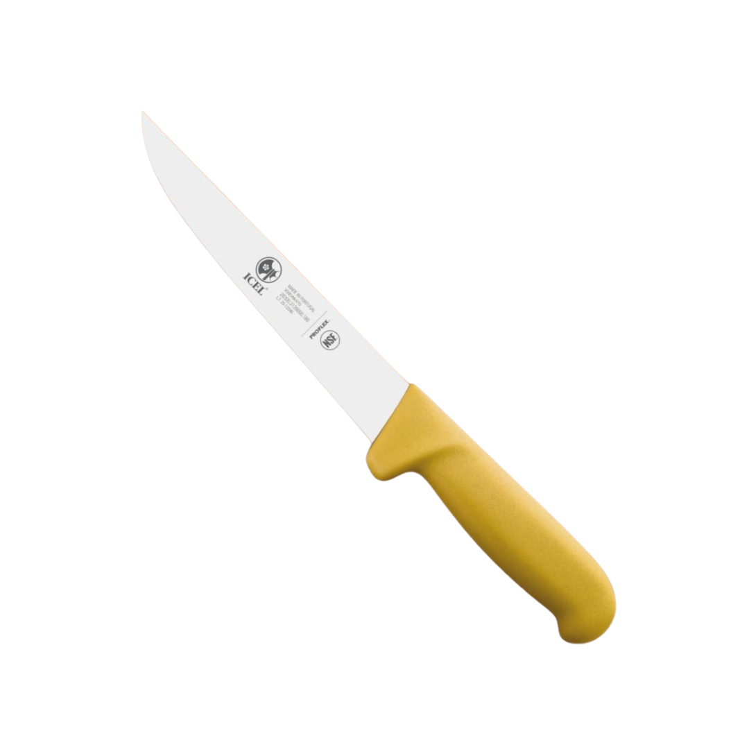 Cuchillo Recto 7” Mango Amarillo PROFLEX