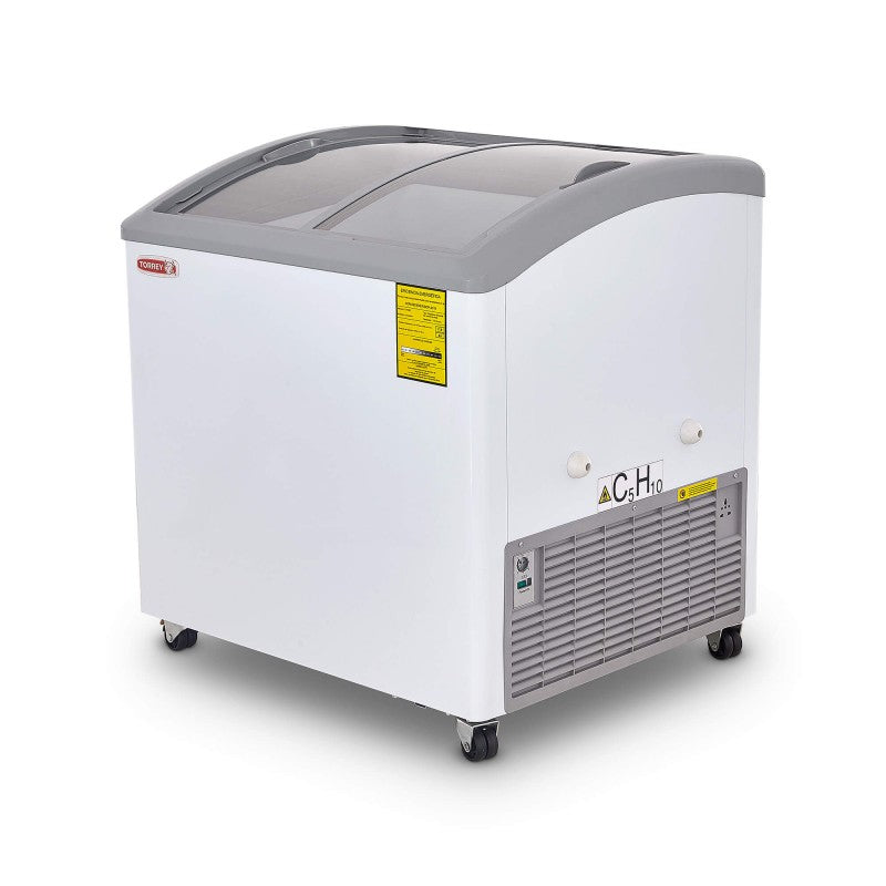 Congelador Horizontal Tapa De Cristal Curvo 8 Pies