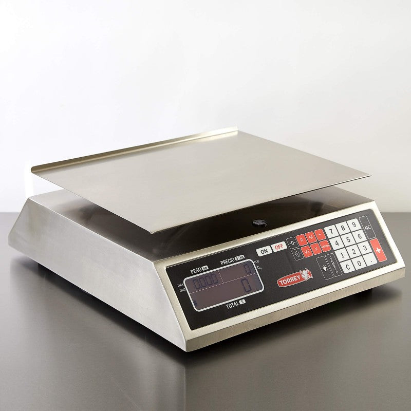 Báscula Comercial de Acero Inoxidable Grande MFQ40Kg