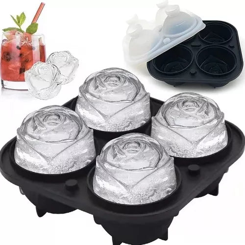 Molde Silicona Para Hielo Y Jabón En Forma De Rosa