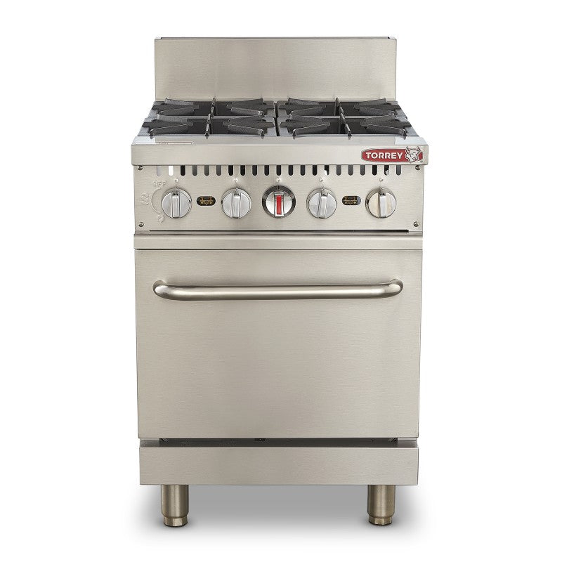 Estufa a gas 4 quemadores y horno EST-4QHG
