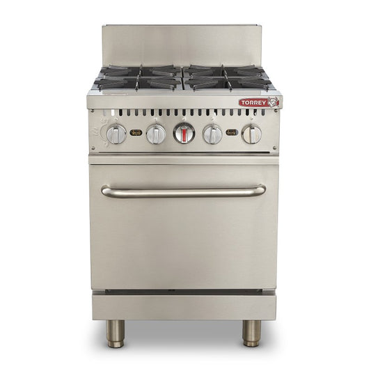 Estufa a gas 4 quemadores y horno EST-4QHG