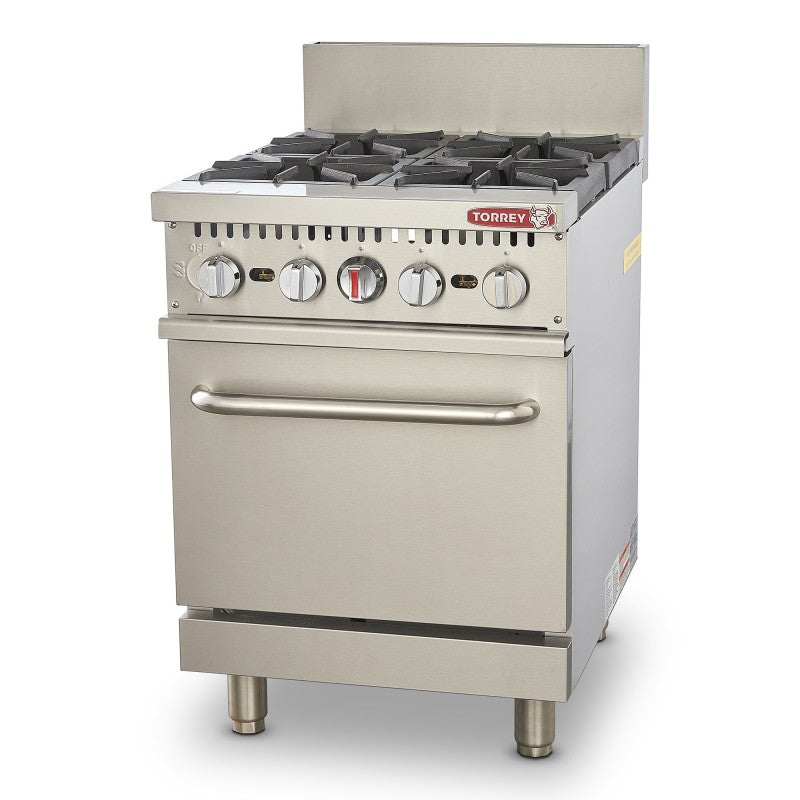 Estufa a gas 4 quemadores y horno EST-4QHG