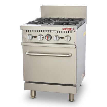 Estufa a gas 4 quemadores y horno EST-4QHG