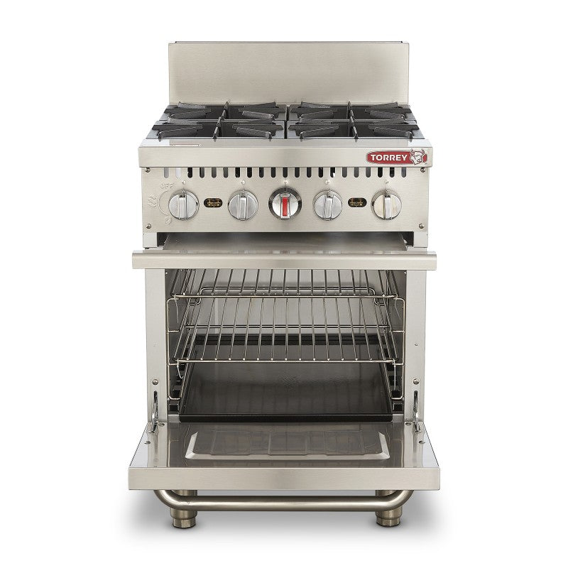 Estufa a gas 4 quemadores y horno EST-4QHG