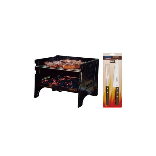 Asador Portátil Tramontina + Kit de Asado