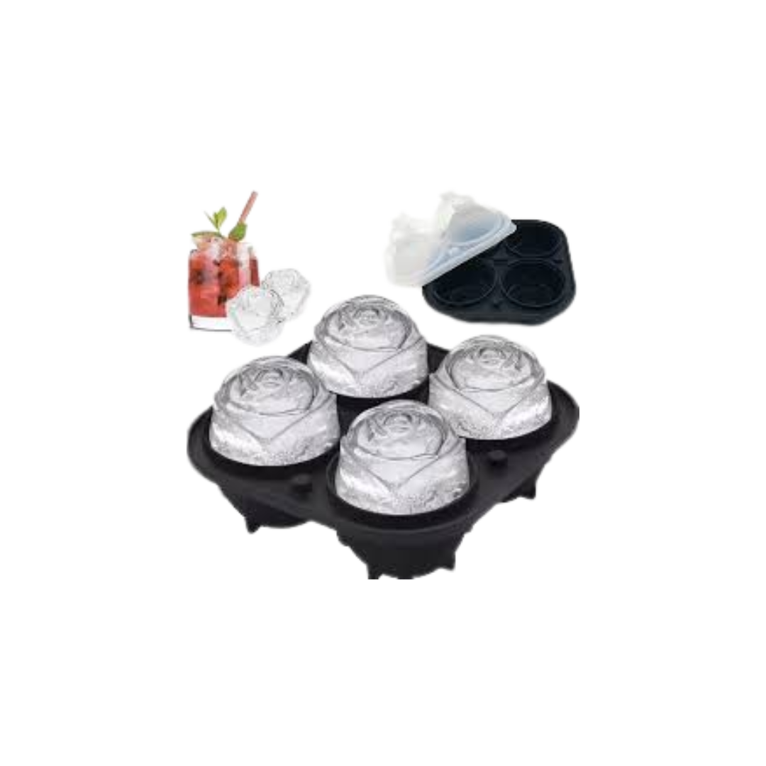 Molde Silicona Para Hielo Y Jabón En Forma De Rosa