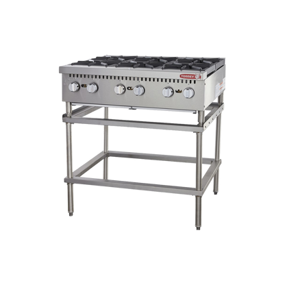 Parrilla a gas 6 quemadores PAT-6QG