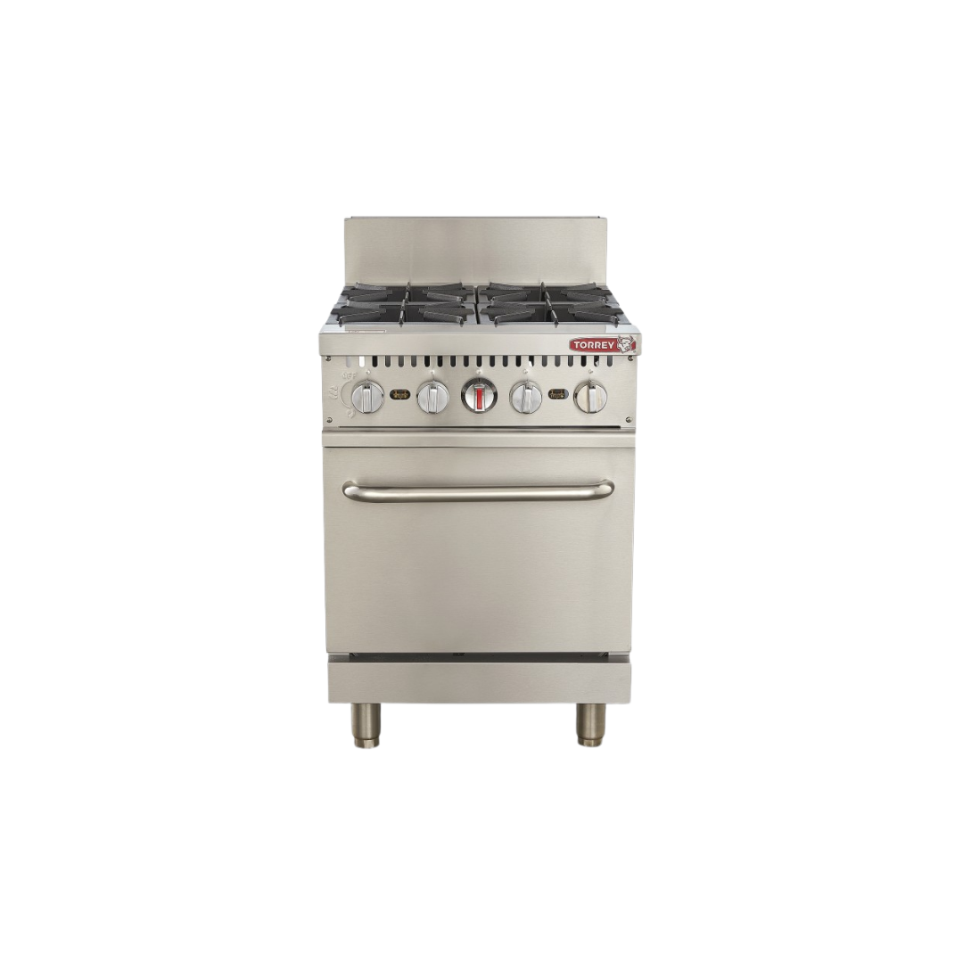 Estufa a gas 4 quemadores y horno EST-4QHG