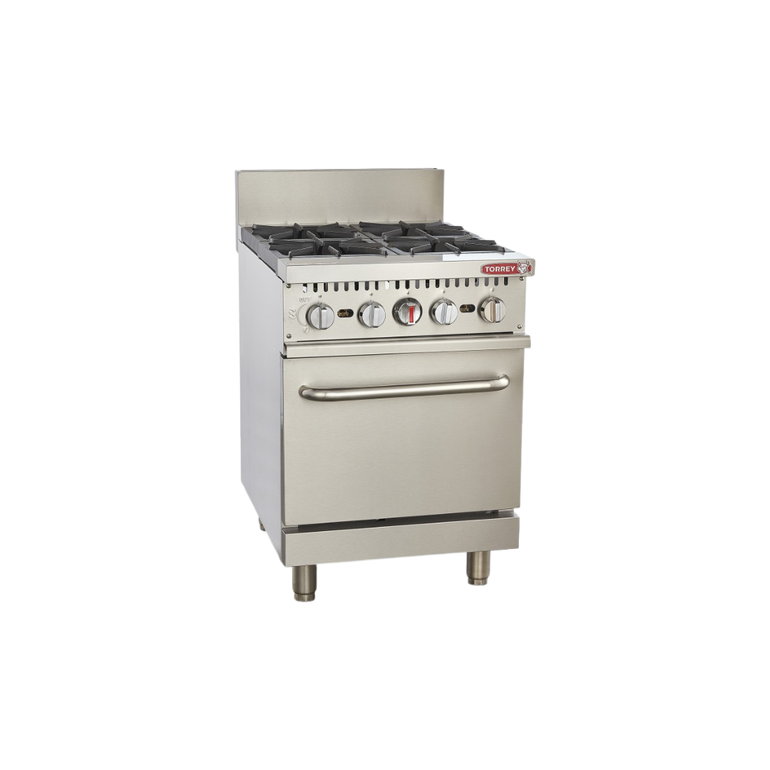 Estufa a gas 4 quemadores y horno EST-4QHG