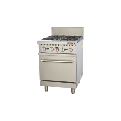 Estufa a gas 4 quemadores y horno EST-4QHG