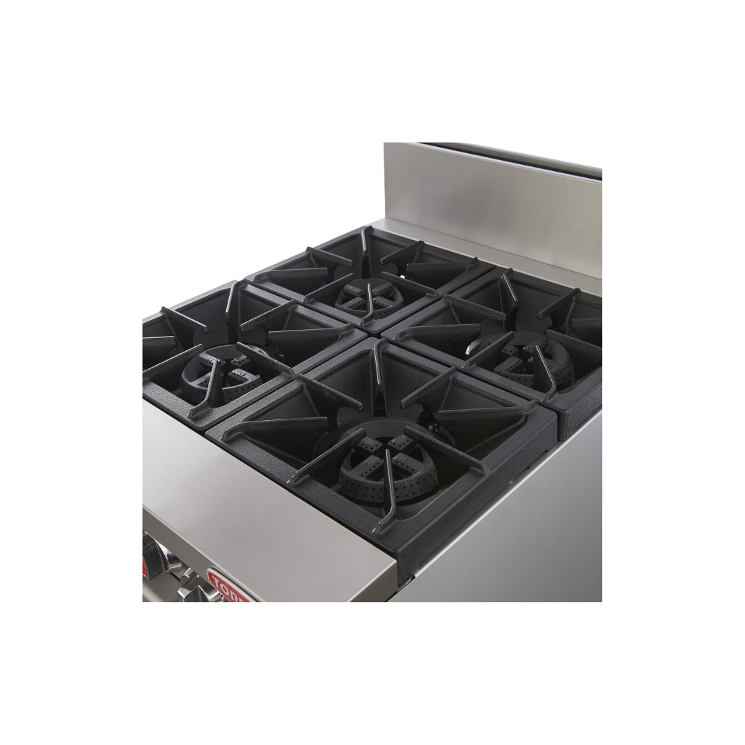 Estufa a gas 4 quemadores y horno EST-4QHG