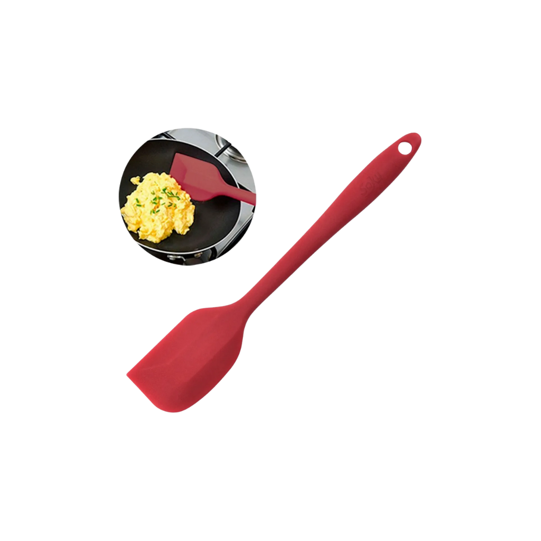Espatula Miserable Pala De Silicona Color Rojo