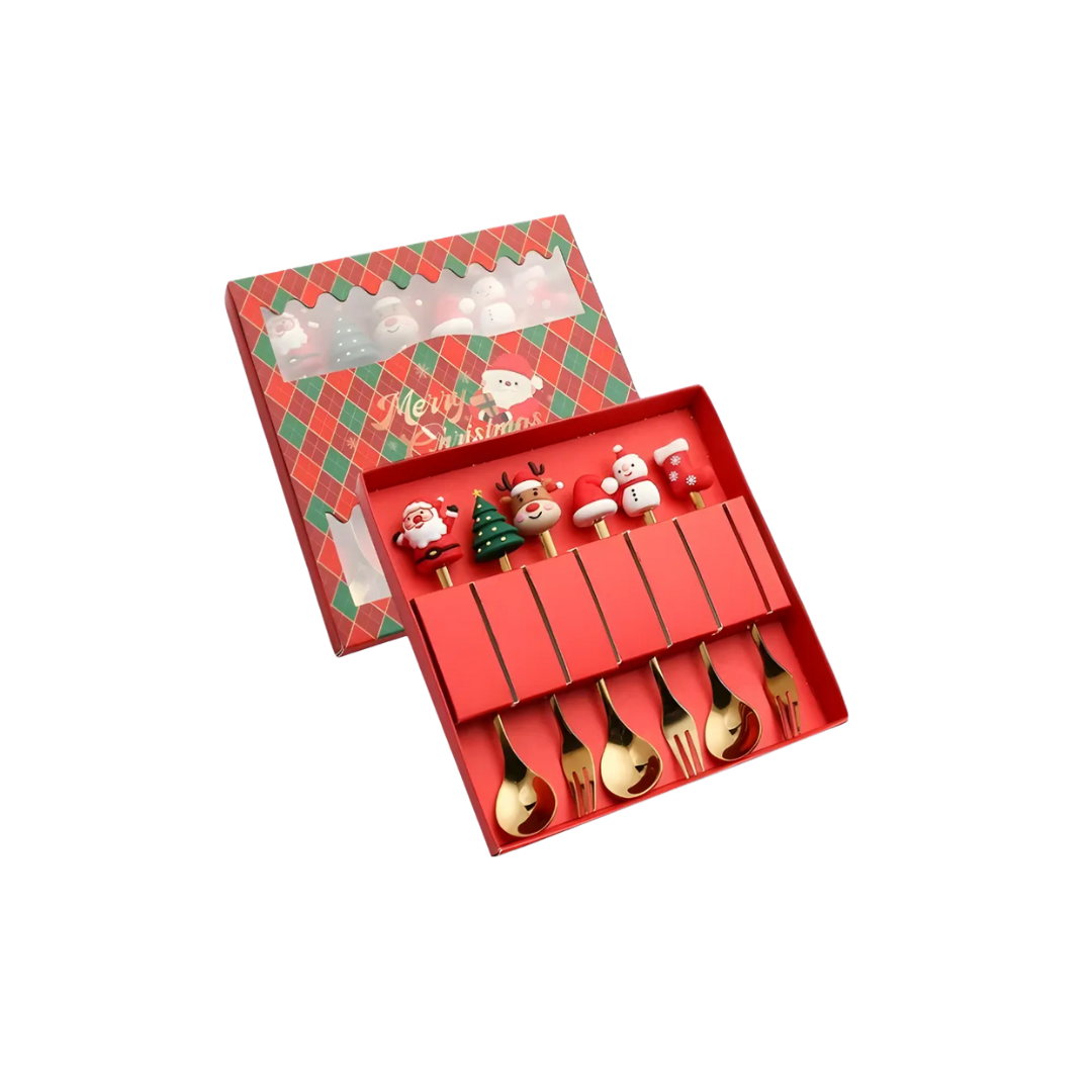 Mayoreo Set De Cubiertos Navideños