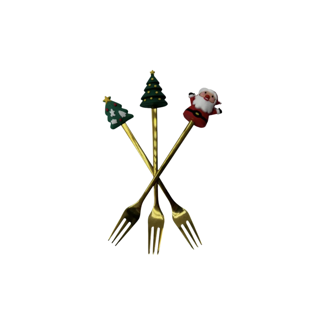 Mayoreo Set De Cubiertos Navideños