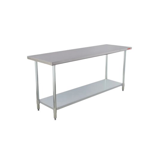 Mesa De Trabajo En Acero Inoxidable (183x60x87) cm MAI24X72