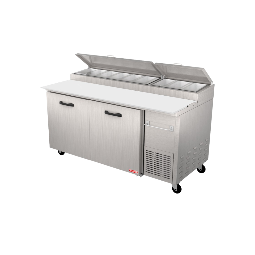 Mesa Fria Para Preparacion De Alimentos De 2 Puertas     PPT67-11R1S