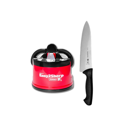 1 Afilador Torrey + 1 Cuchillo Tramontina Profesional