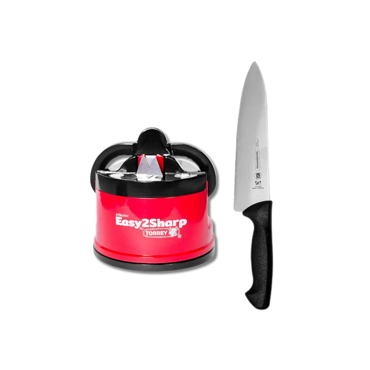 1 Afilador Torrey + 1 Cuchillo Tramontina Profesional