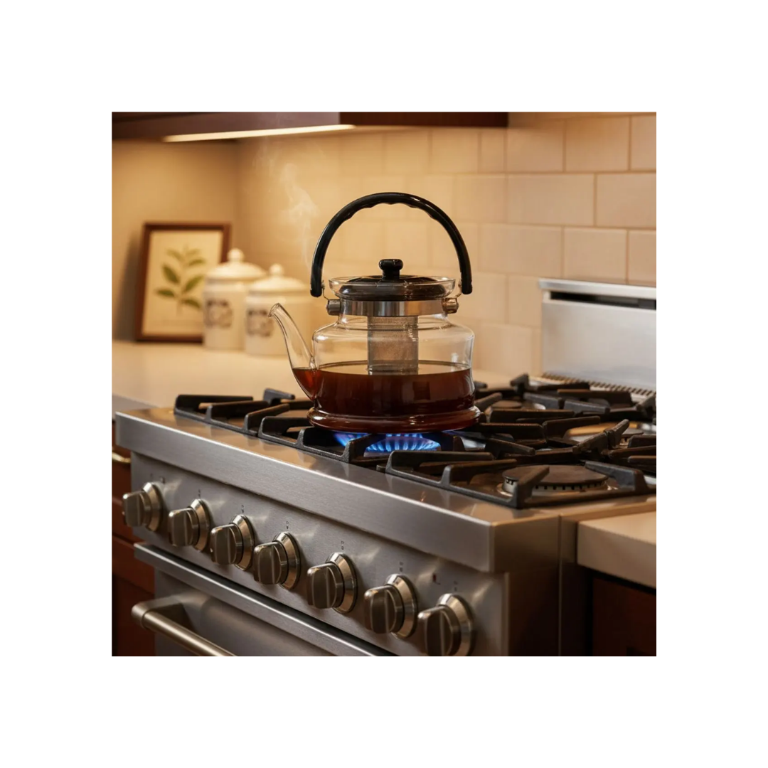 Tetera Vidrio Borosilicato 2.2L