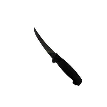 Cuchillo Deshuesar 5" Curvo Flexible Negro