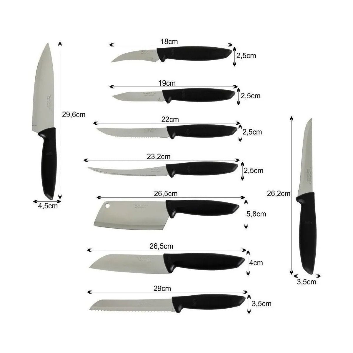 Juego de Cuchillos Tramontina 9pc